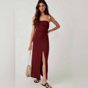 NWOT FREE PEOPLE HAYLEY MAXI SLIT DRESS